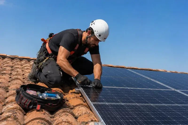 Maintenance et monitoring de panneaux solaires à Foissac